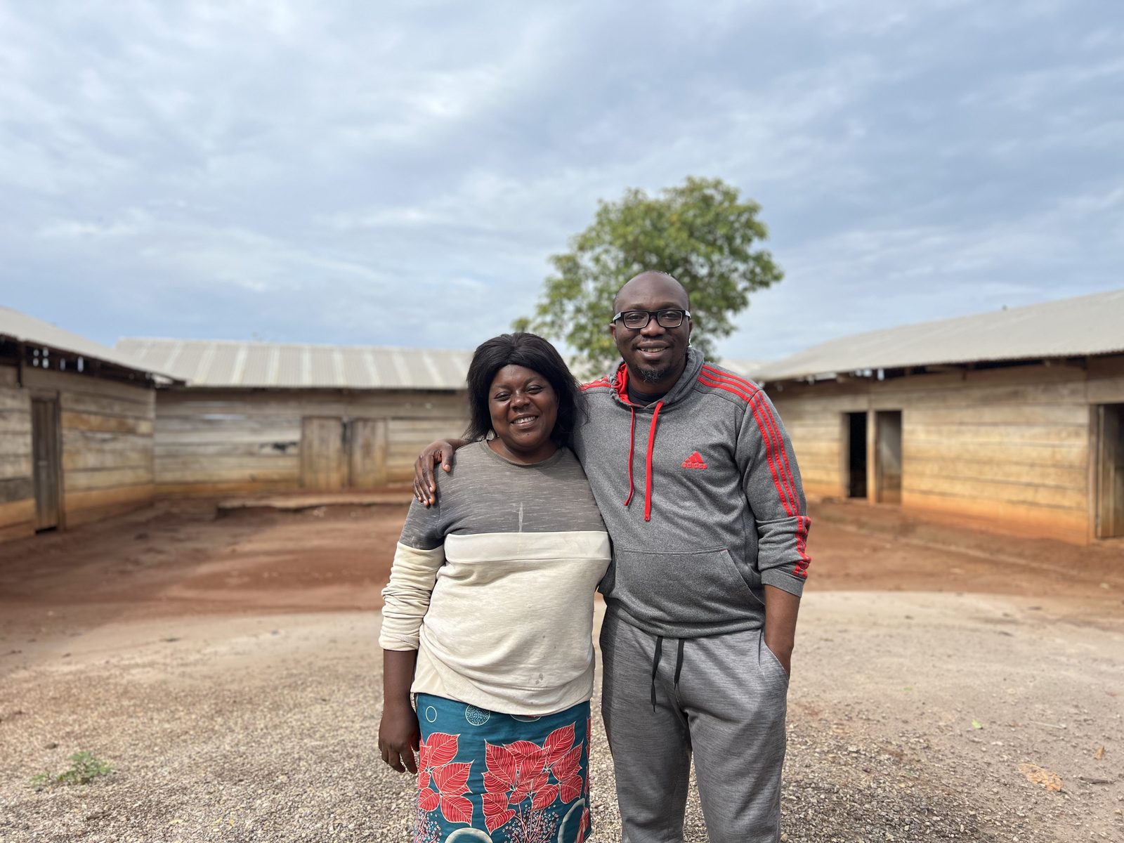 Dr. Denis Ekobena visiting a village community — Cameroon