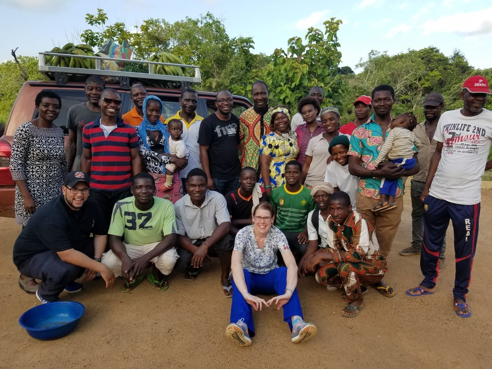 AFRILEAD's first medical mobile clinic outreach in Bokito village