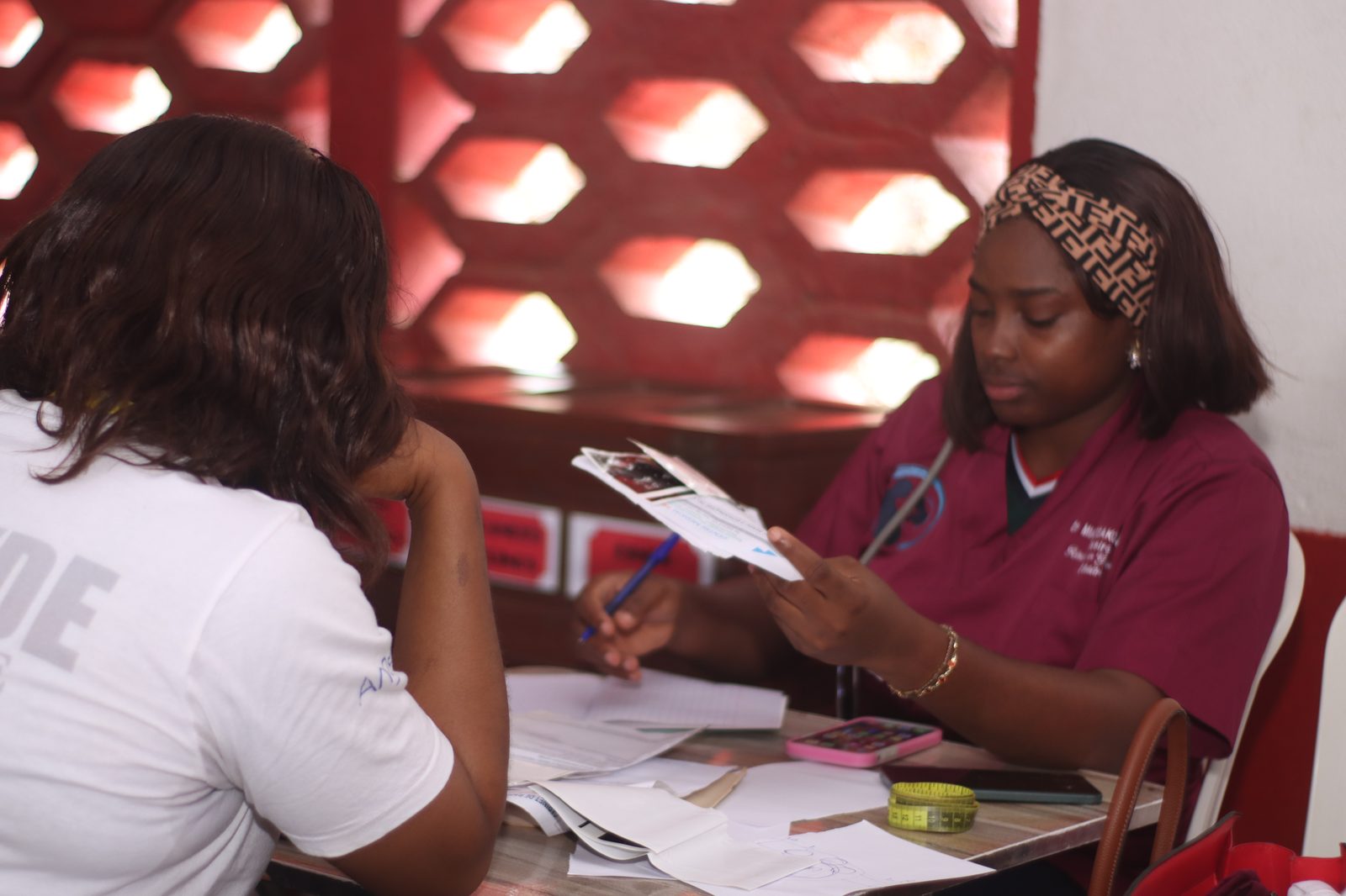 Doctor in consultation — Mfou Village