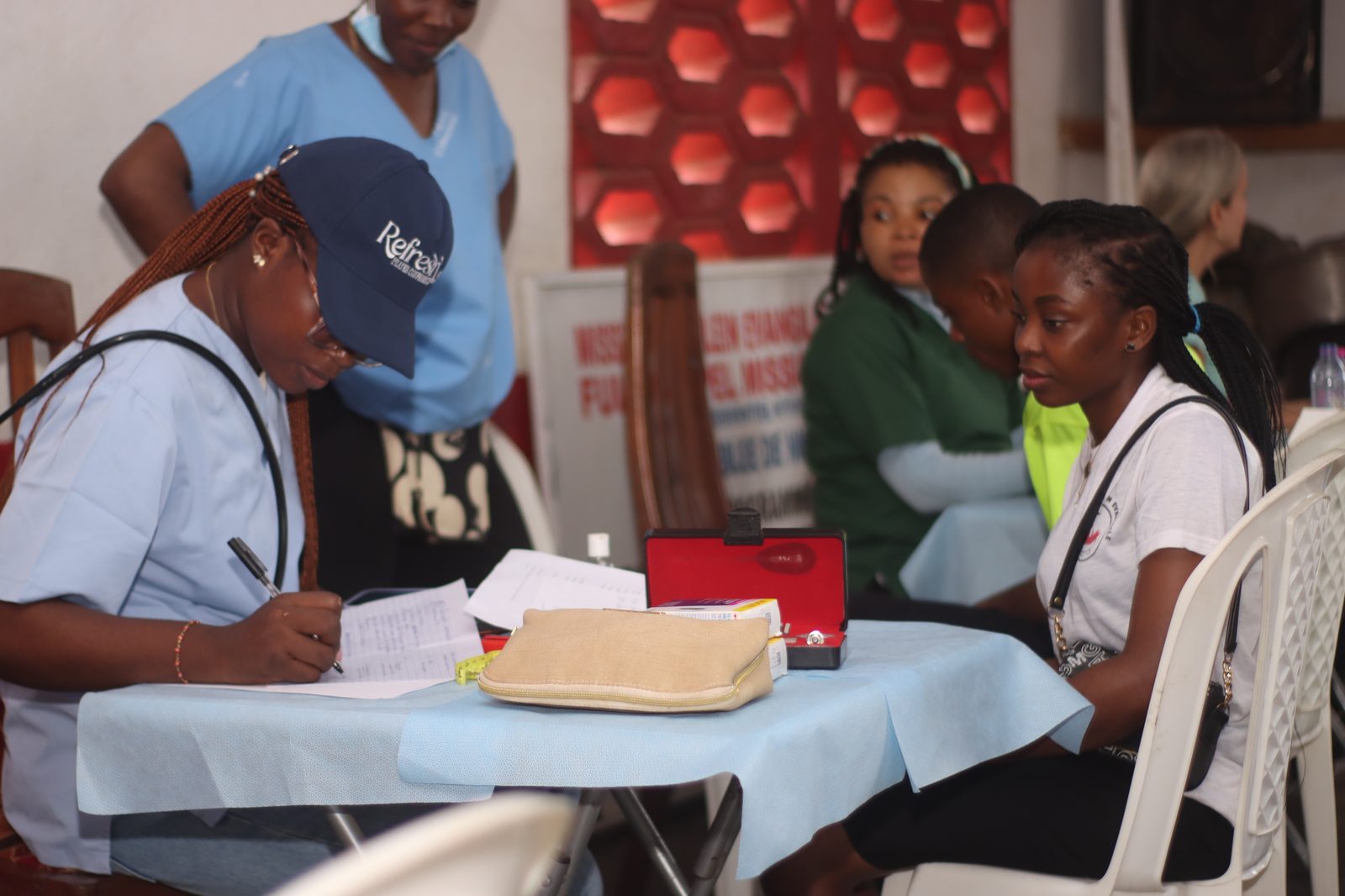 Patient registration desk